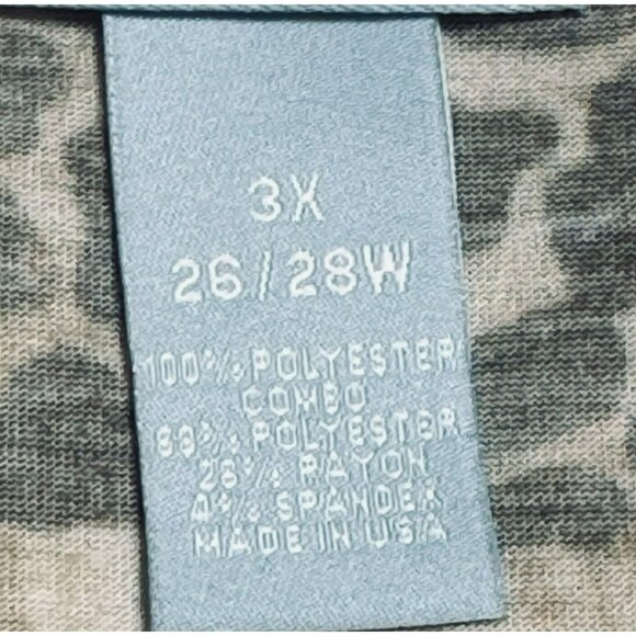 Liz & Me Womens 3X Cat Animal Print Open Front Cardigan Top 26/28W - Picture 6 of 8